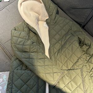 Old Navy, Ladies, Olive Green, Sherpa lined jacket